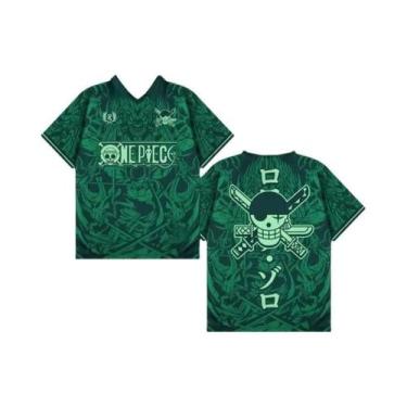 Imagem de Camiseta Unissex Vintage Retro Anime One Piece Estilo Coreano Y2K Com 