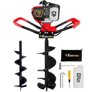 Imagem de Perfurador De Solo Gasolina 2t 52cc Com Brocas 80x15 E 20x80 - The Bla