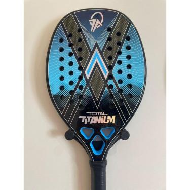 Imagem de Raquete Beach Tennis Total Titanium Carbono 3k 2025 + Capa-Unissex