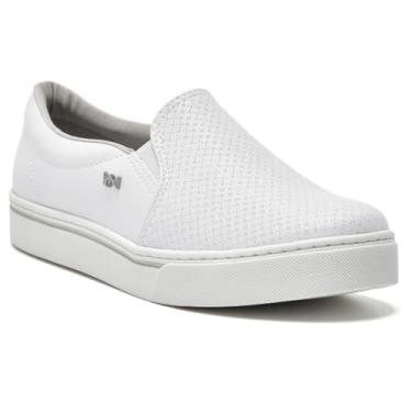 Imagem de Tênis Casual Feminino Slip On Branco Via Marte 016-009-01