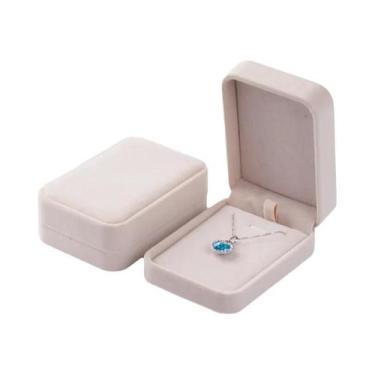 Imagem de Caixa De Joias De Veludo Da Moda 7x10cm Organizador De Colares Embalag