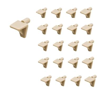 Imagem de Prateleira de armário suporta bege de 5 mm (inserção mais comum), 4 suportes comporta até 165#s 20 suportes por bolsa por E.H.C.