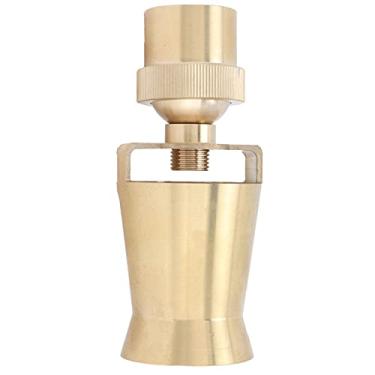 Imagem de Torre de gelo de latão Cedro Fonte de água Bocal Cabeça de spray Aspersor de lago ajustável para lagos e fontes de jardim ao ar livre Material Cor de latão Tamanho dourado 6,7 9,1 (Dente interno de 1