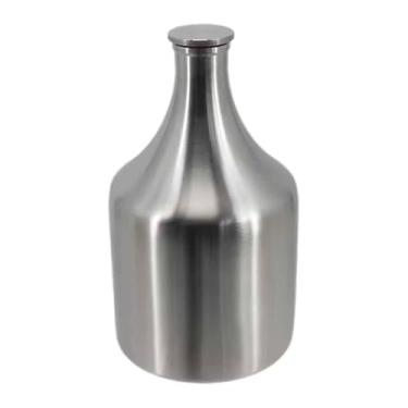 Imagem de KiBcsLic Growler de cerveja em aço inoxidável 304, profissional e portátil, acessórios para fabricação caseira de cerveja, 2 litros, ideal para kombucha e