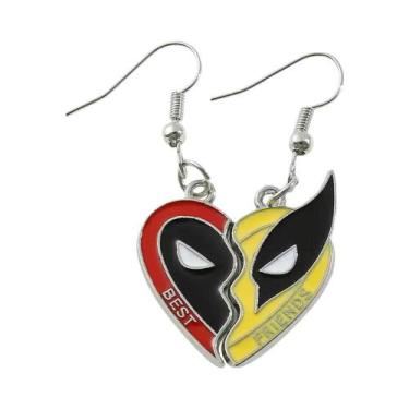Imagem de Conjunto De Colar E Chaveiro Deadpool Wolverine Melhores Amigos Com Co