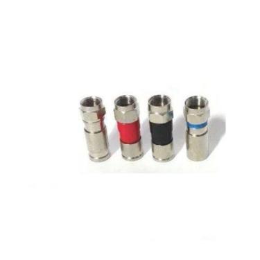 Imagem de Kit 100 Conector Compressão Rg6