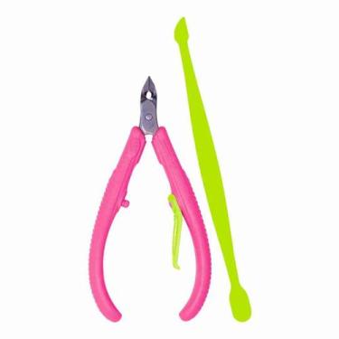 Imagem de Alicate para Cutícula Mundial Flex + Espátula Ref. 168