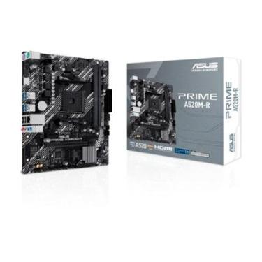 Imagem de Placa-Mãe ASUS PRIME A520M-R, AMD AM4, mATX, DDR4, Preto - 90MB1H60-M0EAY0-Unissex