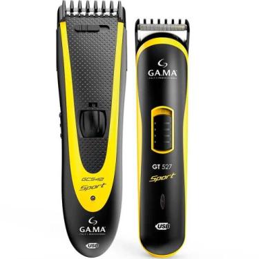 Imagem de Kit Máquina de Corte de Cabelo e Acabamento Gama Italy GC547 Sport Usb