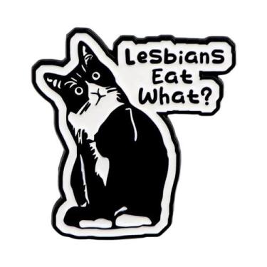 Imagem de Broches De Esmalte De Gatos Pretos Em Estilo Anime Para Roupas, Acessó