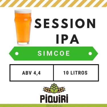Imagem de Kit de Insumos para Fabricação de Cerveja Artesanal 10L Session IPA Si
