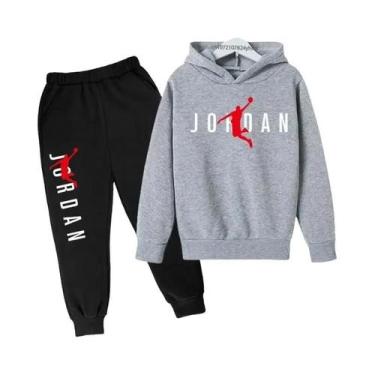 Imagem de Conjunto De Moletom Infantil Com Calças E Estampa De Letras 2 Peças Pr