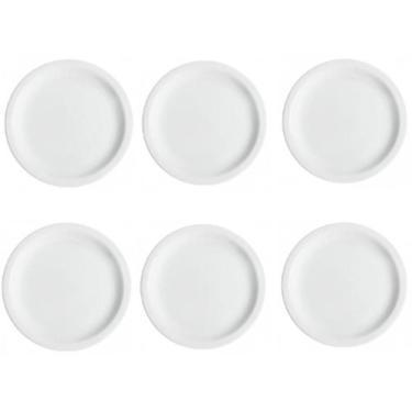 Imagem de Conjunto de 6 Pratos Rasos Classe Única Iguaçu de Porcelana Germer Bra