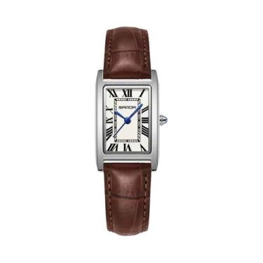 Imagem de Relógio De Pulso Vintage Com Pulseira De Couro Para Homens E Mulheres,