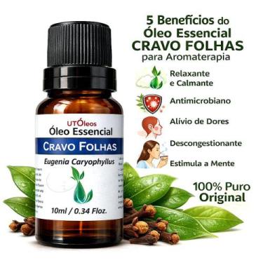 Imagem de Óleo Essencial de Cravo Folhas 100% Puro - Utoleos