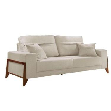 Imagem de Sofá 3 Lugares Living Linho M-130 Martins Creme - MARTINS ESTOFADOS