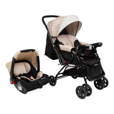 Imagem de Carrinho de Bebê Alça Reversível com Bebê Conforto Cosco Kids Travel S