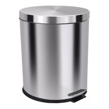 Imagem de Lixeira com Pedal 30L Aço Inox com Abertura por Acionamento e Cesto Interno Removível Inox