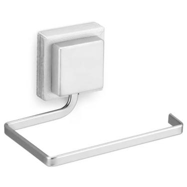 Imagem de Porta Rolo de Papel Higiênico Piatina Cromado Fosco com Fixação Simples e Segura em Aço...