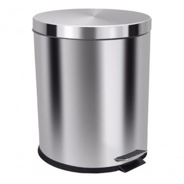 Imagem de Lixeira com Pedal 30L Aço Inox com Abertura por Acionamento e Cesto Interno Removível Inox