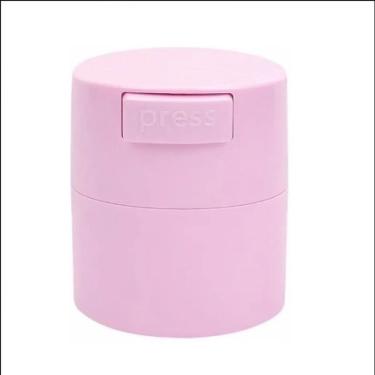 Imagem de Pote Hermético para Conservação de Cola para Cílios com Armazenagem a Vácuo e Carvão Ativo Rosa OEM