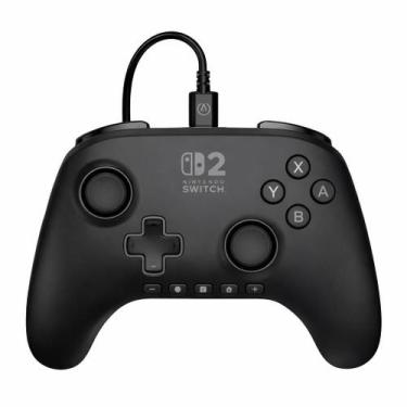 Imagem de Controle PowerA Switch 2 Com Fio Preto USB 3m Licenciado Nintendo Head