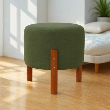 Imagem de Kit 2 Puff Duplo Sala Banquinho Banqueta Quarto Sala DecorativoTecido 