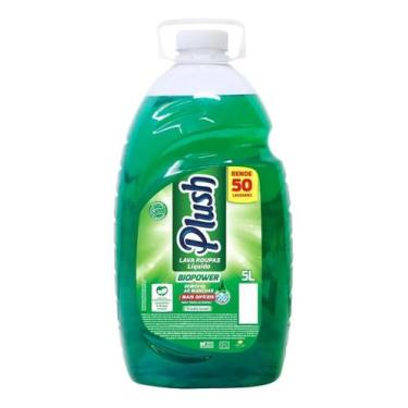 Imagem de Sabão Líquido Lava Roupas Plush Biopower Remove Manchas 5l