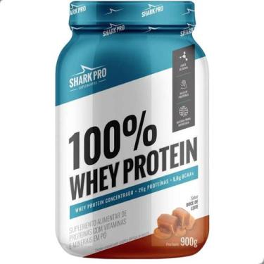 Imagem de 100% Whey Protein Concentrado 900g Shark Pro, Doce de Leite