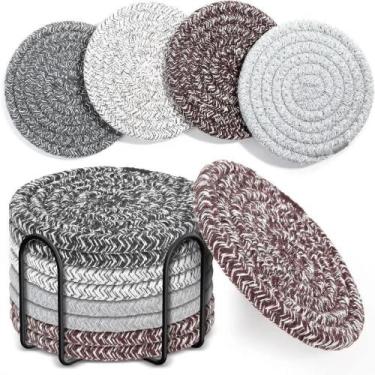 Imagem de Porta Copos Algodão c/ 9 Peças - Clink