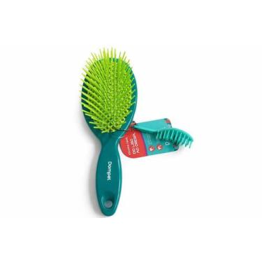 Imagem de Escova De Cabelo Ventilada Favo Oval - Dompel Cor:Verde Escuro, Verde 