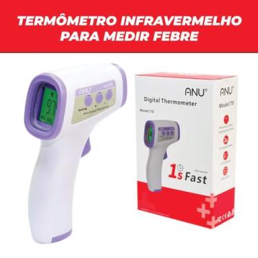 Imagem de Termometro Laser Digital Infravermelho Febre De Testa - Anu