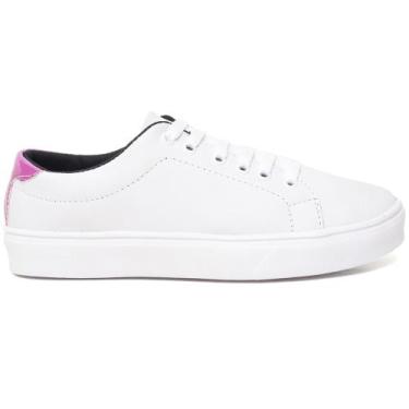 Imagem de Tênis Casual Branco Feminino Acad. Skate Sneakers Lançamento Outono In