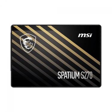 Imagem de SSD MSI Spatium S270, 480GB, Sata III, Leitura 500Mbs e Gravação 450Mb