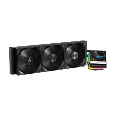 Imagem de Water Cooler Ocypus Sigma L36 Pro 360mm ARGB Com Tela LCD Preto