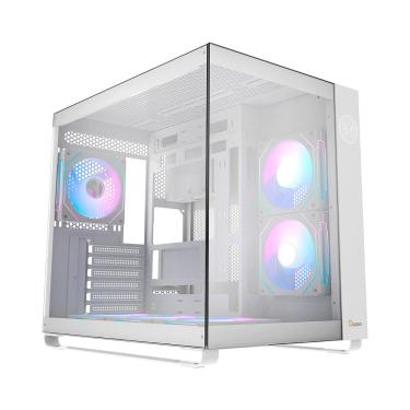 Imagem de Gabinete Gamer Ocypus Iota C70 ATX ARGB Com Fans Branco