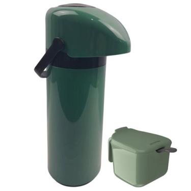 Imagem de Kit Garrafa Térmica 1 Litro Verona + Açucareiro 350 ML Garrafa Alça Am