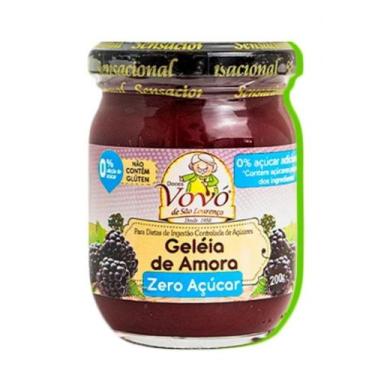 Imagem de Geleia de amora zero acucar 200g doces vovó