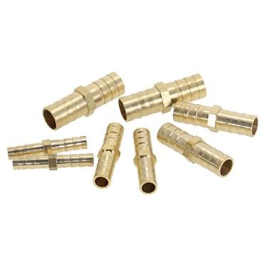Imagem de Encaixe de tubo de emenda de latão T XYU Tipo Mangueira Barb 4mm 6mm 8mm 10mm 12mm Cobre Farpado Conector Adaptador do acoplador de junta, 2way, u, 14mm Barb