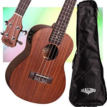 Imagem de Ukulele Malibu Elétrico Concert 23SE Natural Com Capa