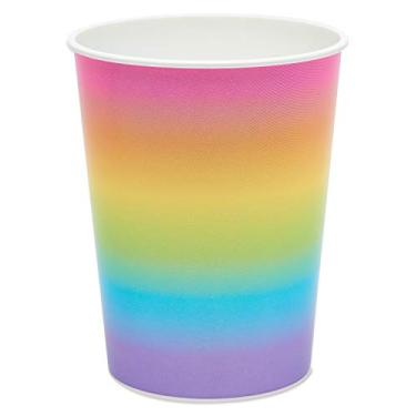 Imagem de American Greetings Artigos de festa arco-íris, copos Ombre de 473 ml (8 unidades)