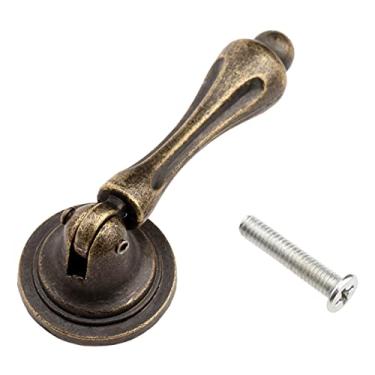 Imagem de 3 conjuntos de ferro punho puxar botão antigo bronze de bronze 62x24mm armário porta metal maçanetas armário armário armário guarda-roupa hardware móveis YYDFPIIA