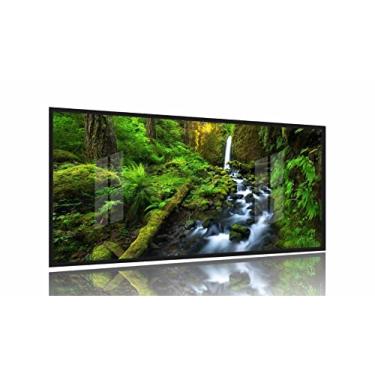 Imagem de Quadros Decorativos Natureza Cachoeira 130x60 Moldura Preta 2x2