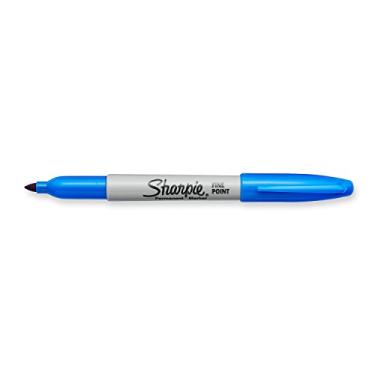 Imagem de Marcadores permanentes Sharpie ponta fina, Techno Blue, 1 unidade