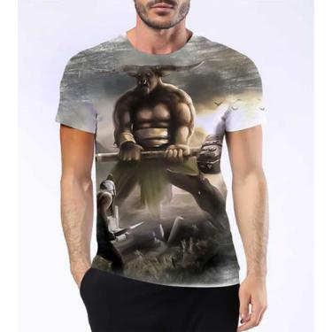 Imagem de Camiseta Camisa Minotauro Mitologia Grega Touro Homem Hd 6 - Estilo Kr