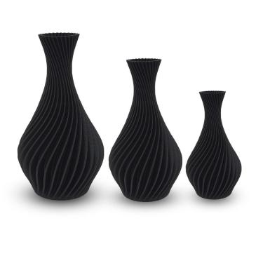 Imagem de Vasos De Plantas Artificais - Jarro Espiral - Decoração Sala