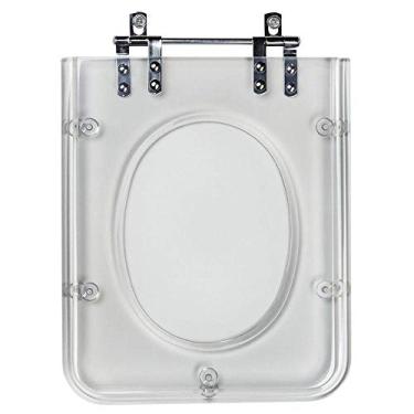 Imagem de Assento Sanitario Poliester Quadra Cristal para vaso Deca