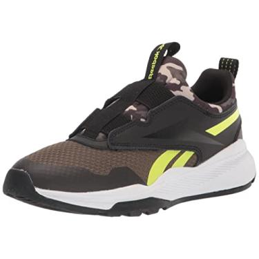 Imagem de Reebok Tênis de corrida unissex infantil Xt Sprinter, Verde militar/preto/amarelo ácido, 6 Little Kid
