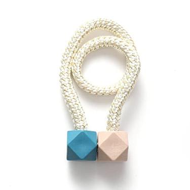 Imagem de Simples, sem perfuração e sem instalação, cortina de fivela magnética de cortina de fivela magnética, suportes de cortina de fivela de cortina, T6,4 pcs