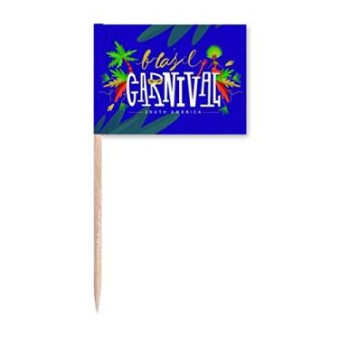 Imagem de Hula Head South Element Art Déco Presente Fashion Palito de Dentes Bandeiras Marcador Decoração de Festa